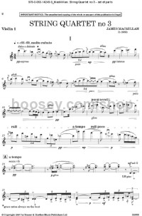 String Quartet No.3 - String Quartet (Set of Parts) (Digital Sheet Music)