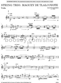 Maguey de Tlalcoyote (String Trio Parts) - Digital Sheet Music