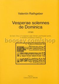 Vesperae solennes de Dominica op. 9 - Soloists, Choir & Orchestra (score)