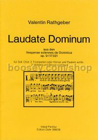 Laudate Dominum op. 9 (choral score)