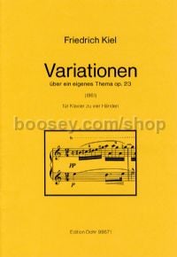 Variations op. 23 - Piano 4 Hands (score)