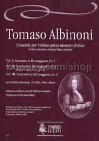 Violin Concertos, Vol. 2: Concerto in C major, Co 2 (with variants Co 2a & Co 2b) (score)