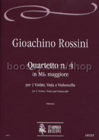 Quartet No. 4 in Eb Major for 2 Violins, Viola & Cello (score & parts)
