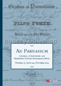 Ad Parnassum - Vol. 12 - No. 24 - October 2014