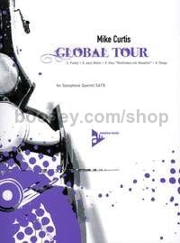 Global Tour - 4 saxophones (SATBar) (score & parts)