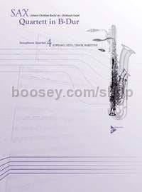 Quartet in Bb major - 4 saxophones (SATBar) (score & parts)