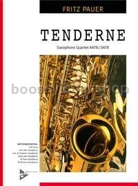 Tenderness - 4 saxophones (SATBar/AATBar) (score & parts)