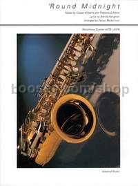 'Round Midnight - 4 saxophones (AATBar/SATBar) (score & parts)