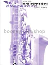 3 Improvisations - 4 saxophones (SATBar) (score & parts)