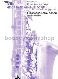 Introduction and Allegro (Danse macabre) - 4 saxophones (SATBar) (score & parts)