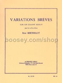 Variations Breves Sur Un Chant Scout (Horn & Piano)