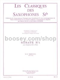 Sonata No. 1, Op. 1 No. 8 for tenor saxophone & piano