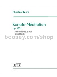 Sonate-Méditation for Solo Cello Op.106c