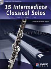 15 Intermediate Classical Solos - Clarinet (Book & CD)