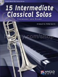 15 Intermediate Classical Solos - Trombone (Book & CD)