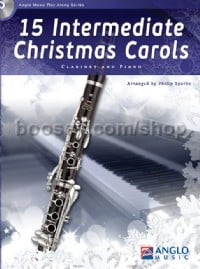 15 Intermediate Christmas Carols - Clarinet & Piano (Book & CD)