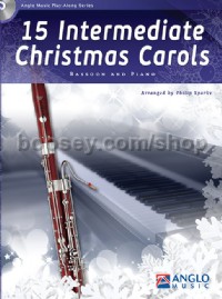 15 Intermediate Christmas Carols - Bassoon & Piano (Book & CD)