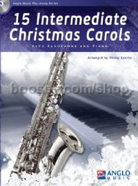15 Intermediate Christmas Carols - Alto Saxophone (Book & CD)