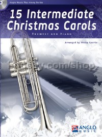 15 Intermediate Christmas Carols - Trumpet & Piano (Book & CD)