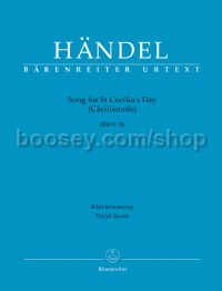 Song for St Cecilia´s Day (HWV 76) Vocal Score