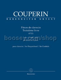 Pièces de clavecin for Harpsichord Book 3 - 1722with 4 Concerts royaux