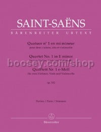 Quartet for two Violins, Viola and Violoncello no. 1 in E minor op. 112 (Set of Parts)