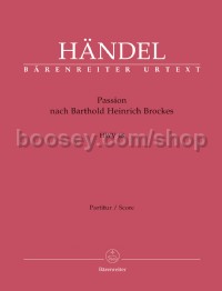Passion nach Barthold Heinrich Brockes HWV 48 (Full Score, paperback)