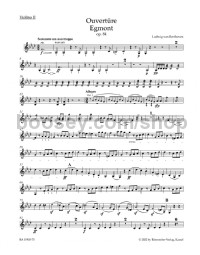 Overture Egmont for Orchestra Op.84 (Violin II)