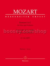Concerto for Oboe In C (K 314) Score