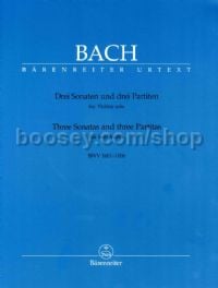 Three Sonatas & Three Partitas for Solo Violin BWV 1001–1006