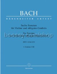 Six Sonatas for Violin, Vol. 1 (BWV 1014-1016)