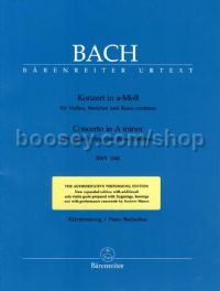 Violin Concerto in A minor BWV 1041 - violin & piano