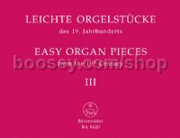 Easy Organ Pieces 19th Century Book 3