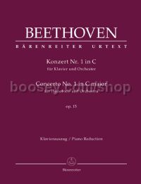 Concerto No. 1 for Pianoforte and Orchestra in C major, op. 15 (solo & reduction)