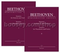 Sonatas for Pianoforte and Violin Volumes I + II special set price
