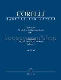 Sonatas for Violin and Basso continuo, Volume 1: Op. 5, I-VI