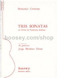 Tres Sonatas (Performing Score)