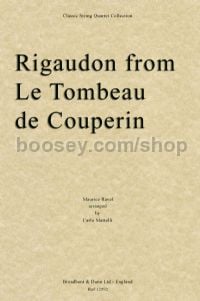 Rigaudon, from Le Tombeau de Couperin - String Quartet (score)