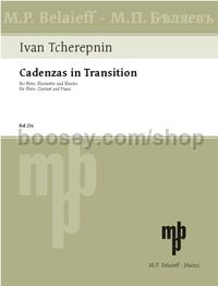 Cadenzas in Transition - flute, clarinet & piano (score & parts)