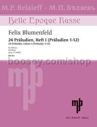 24 Preludes op. 17, book 1 - piano