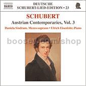 Deutsche Schubert Lied Edition (23): Austrian Contemporaries, vol.3 (Naxos Audio CD)