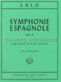 Symphonie Espagnole Op 21 (violin & piano)