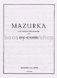 Mazurka In G Op. 7/1 Vl/Piano Mlynarski 