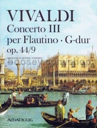 Concerto III per Flautino op. 44/9 RV 444 (Score & Parts)