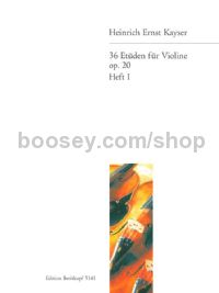 36 Etudes Op. 20, Vol. 1 - violin