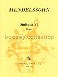 Sinfonia VI in Eb major - string ensemble (score)