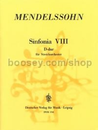 Sinfonia VIII in D major - string ensemble (score)