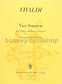 4 Sonatas - violin & basso continuo