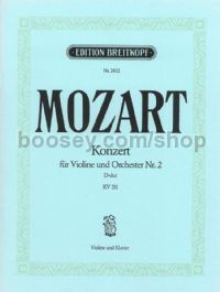 Violin Concerto No. 2 in D major, KV 211 - violin & piano reduction