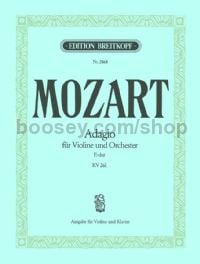 Adagio in E major KV 261 - violin & piano